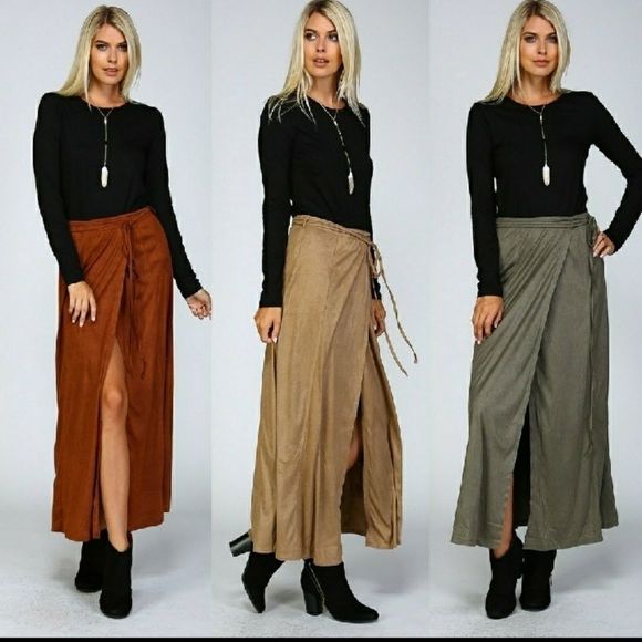 Dresses & Skirts - 🎉🎉HP🎉🎉11/06🎉🎉🌿🍁ULTRA SUEDE MAXI SKIRT🍁